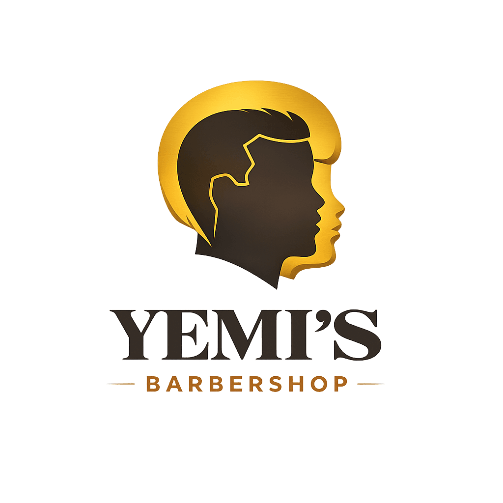Yemi’s Barbershop redesigned logo